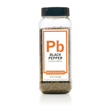 Spiceology – Extra Coarse Ground Black Pepper – Bulk Pepper For Home Cooks, Chefs, And Professional Kitchens – 16 Oz