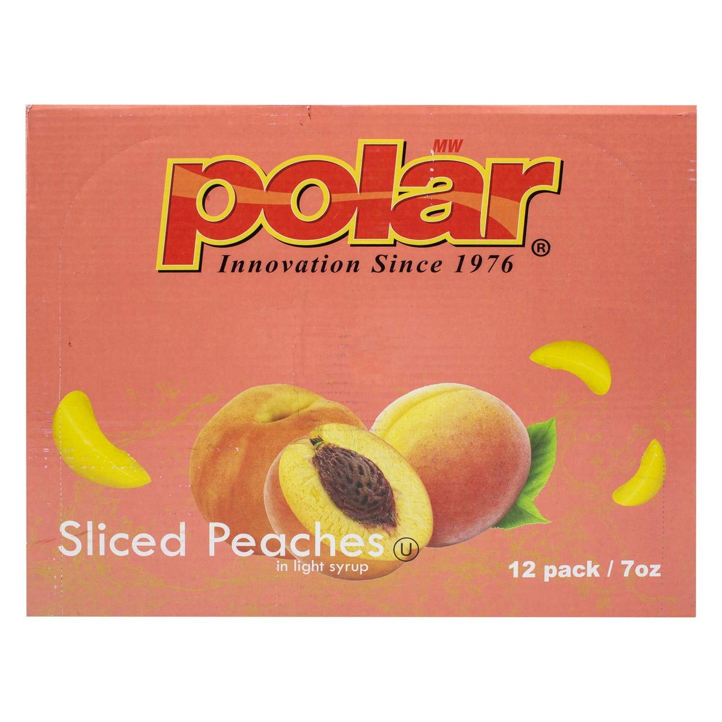 MW Polar Snack Cup, Sliced Peaches in Light Syrup, 7 Ounce (Pack of 12)