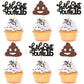 Keaziu 24 Pack Holy Shit You Are 16Th Cupcake Toppers Sweet Sixteen 16 Happy 16 Cupcake Picks For 16Th Birthday Wedding Annivers