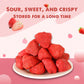Freeze Dried Dehydrated Strawberries 8.8 Oz/250G Sugar-Free Frozen Dried Fruit Snacks For Salad Cookies Cakes Jams Gift Box Berr