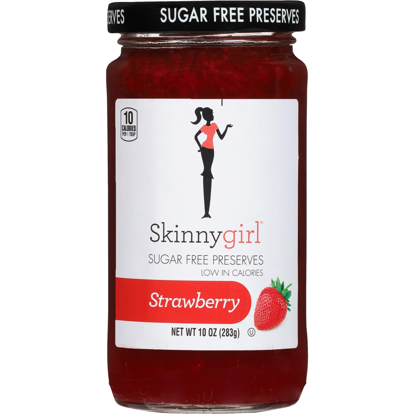 Skinnygirl Sugar Free Preserves, Strawberry, 10 Ounce, Kosher, Pack of 1