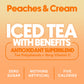 Ryl Iced Tea, Peaches & Cream Tea, Antioxidant Superblend, Zero Sugar, Low Carb, Zero Calorie Iced Tea, 16.0 Fl Oz (12-Pack)