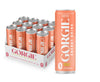 GORGIE Sugar Free Natural Energy Drinks, Peach, 12 Pack, Vegan, 150mg Caffeine, Low Calorie