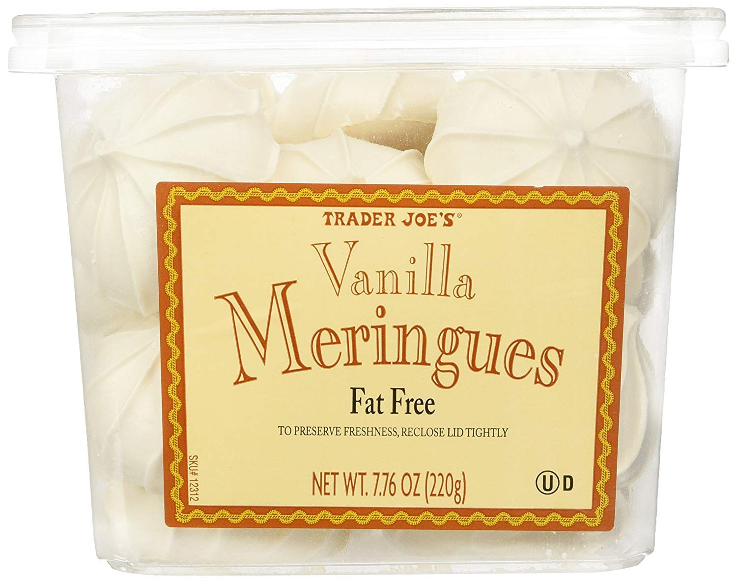 Trader Joe's Vanilla Meringues Cookies (7.39 OZ Pack Of 2)