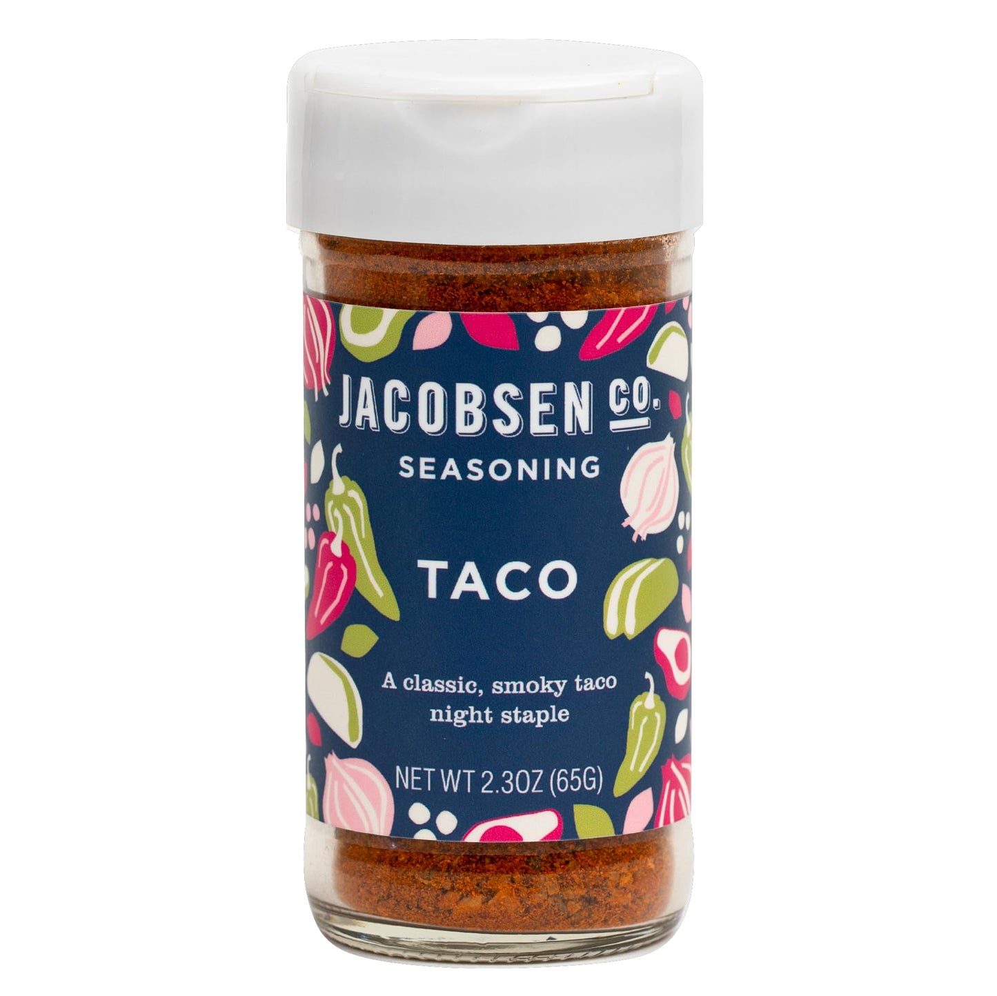 Jacobsen Salt Co. Taco Seasoning - Sea Salt Soy-Free, Non-GMO, Gourmet Seasonings and Spices for Cooking, Made in USA, Real Salt