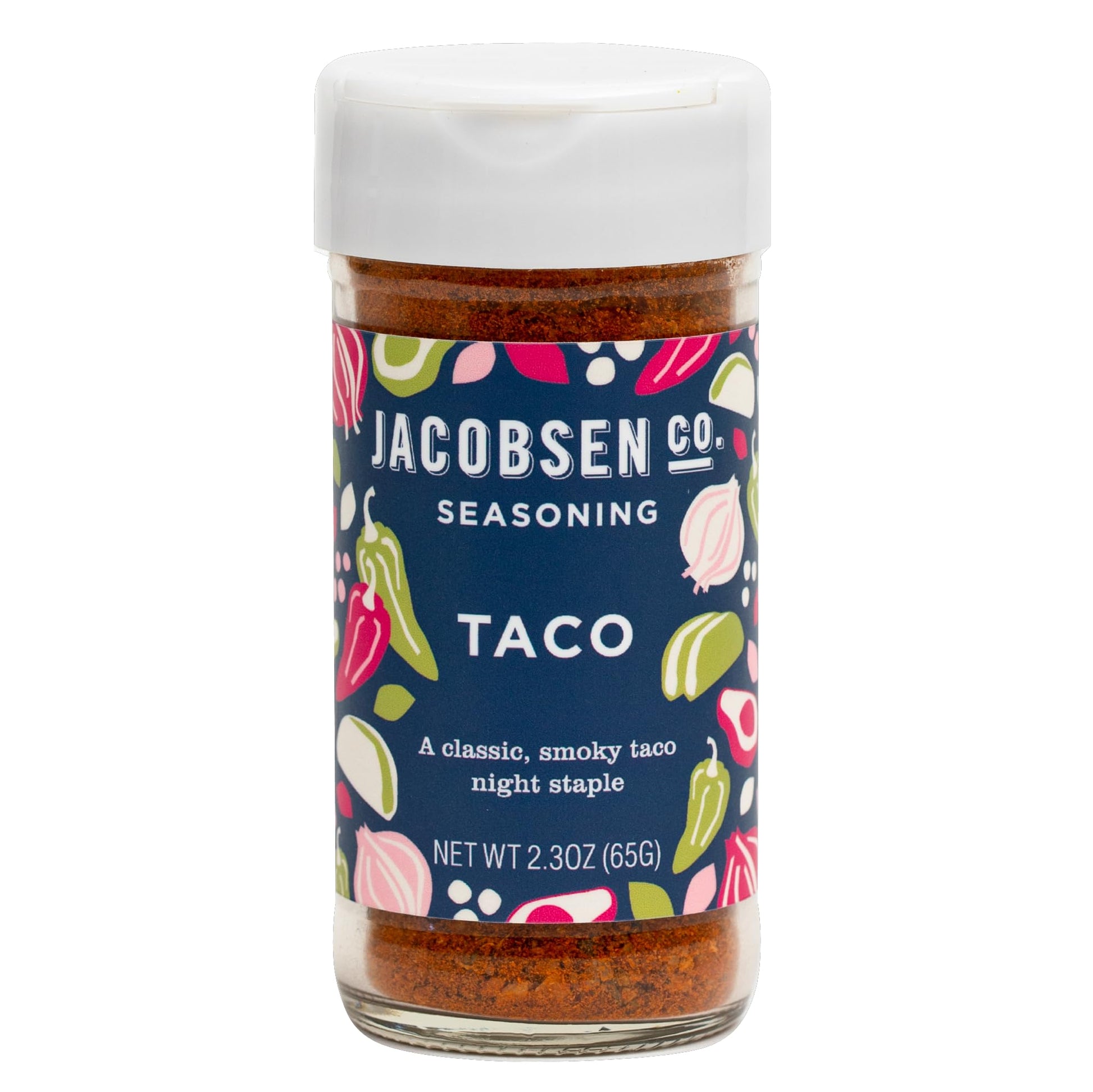 Jacobsen Salt Co. Taco Seasoning - Sea Salt Soy-Free, Non-GMO, Gourmet Seasonings and Spices for Cooking, Made in USA, Real Salt