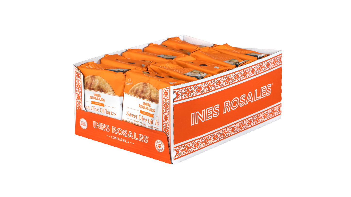 Ines Rosales Sweet Olive Oil Tortas, All Natural, 6.34 Ounce (Pack of 10), Natural Mediterranean Crisps