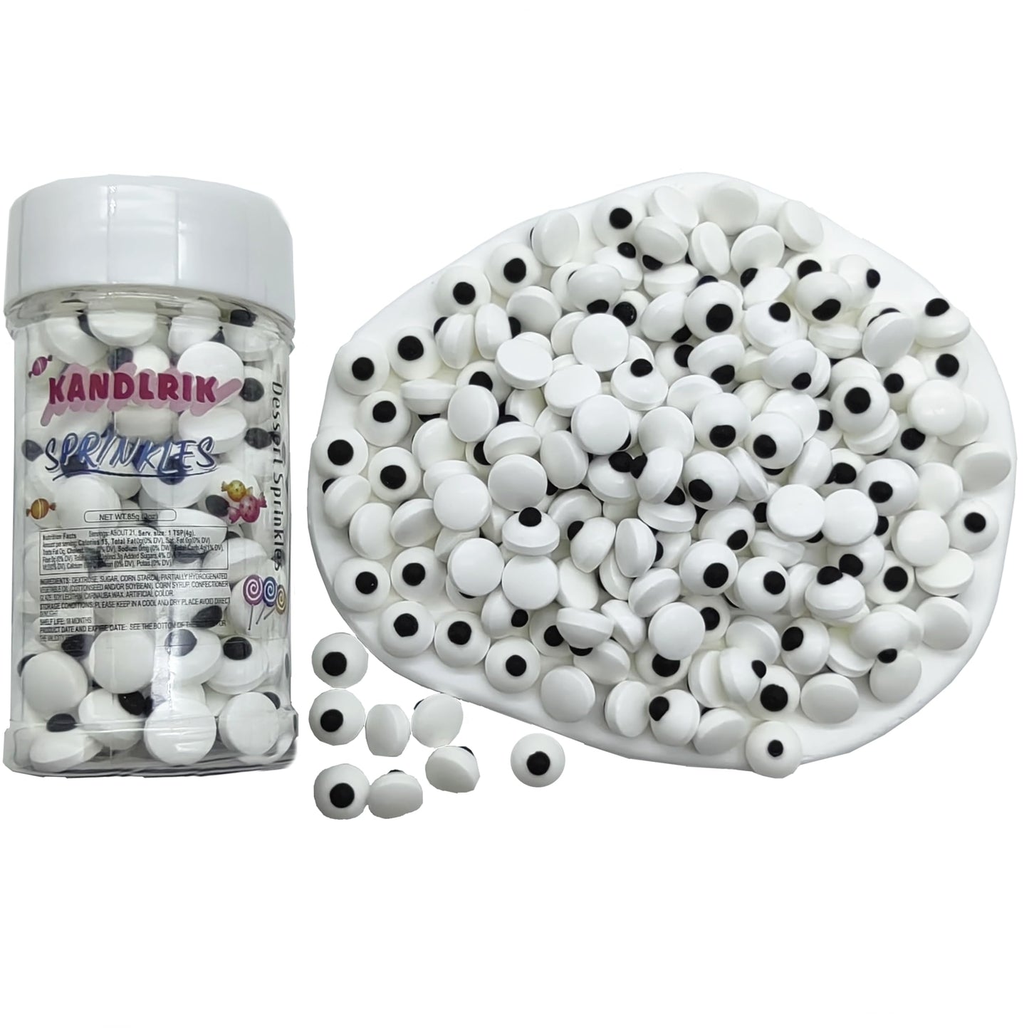 10Mm Small Candy Eyes For Decorating Edible Candy Eyes Eyeballs Halloween Sprinkles For Cake Decorations, Baking, Ice Cream, Coo