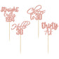 Gyufise 48 Pack Rose Gold Glitter Hello 30 Cupcake Toppers Glitter Thirty Cheers To 30 Straight Outta 1994 Cupcake Picks For 30T