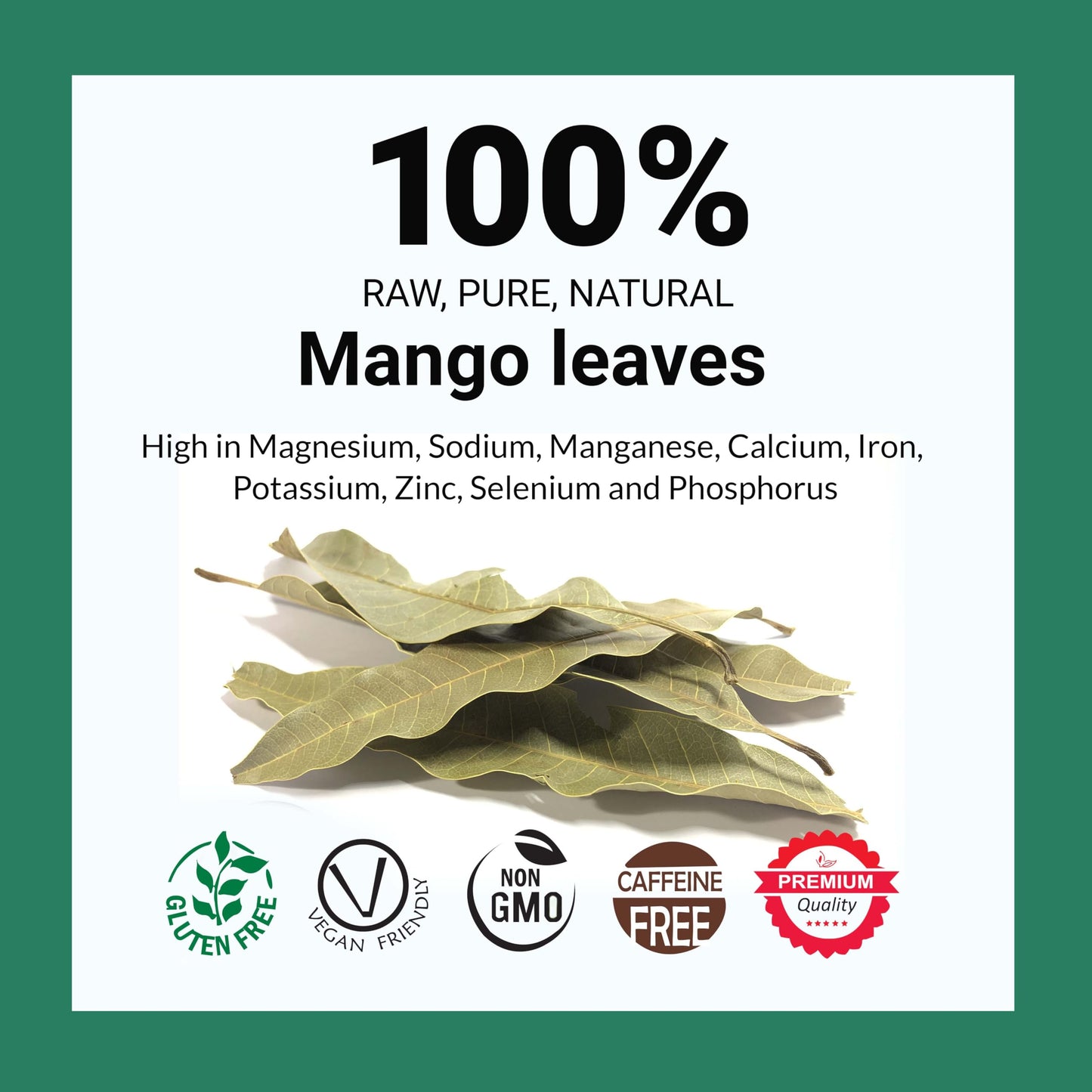 Akshit Dried Mango Leaves, Loose Leaf Tea, Non-GMO, Vegan, 7.8oz (Pack of 3)