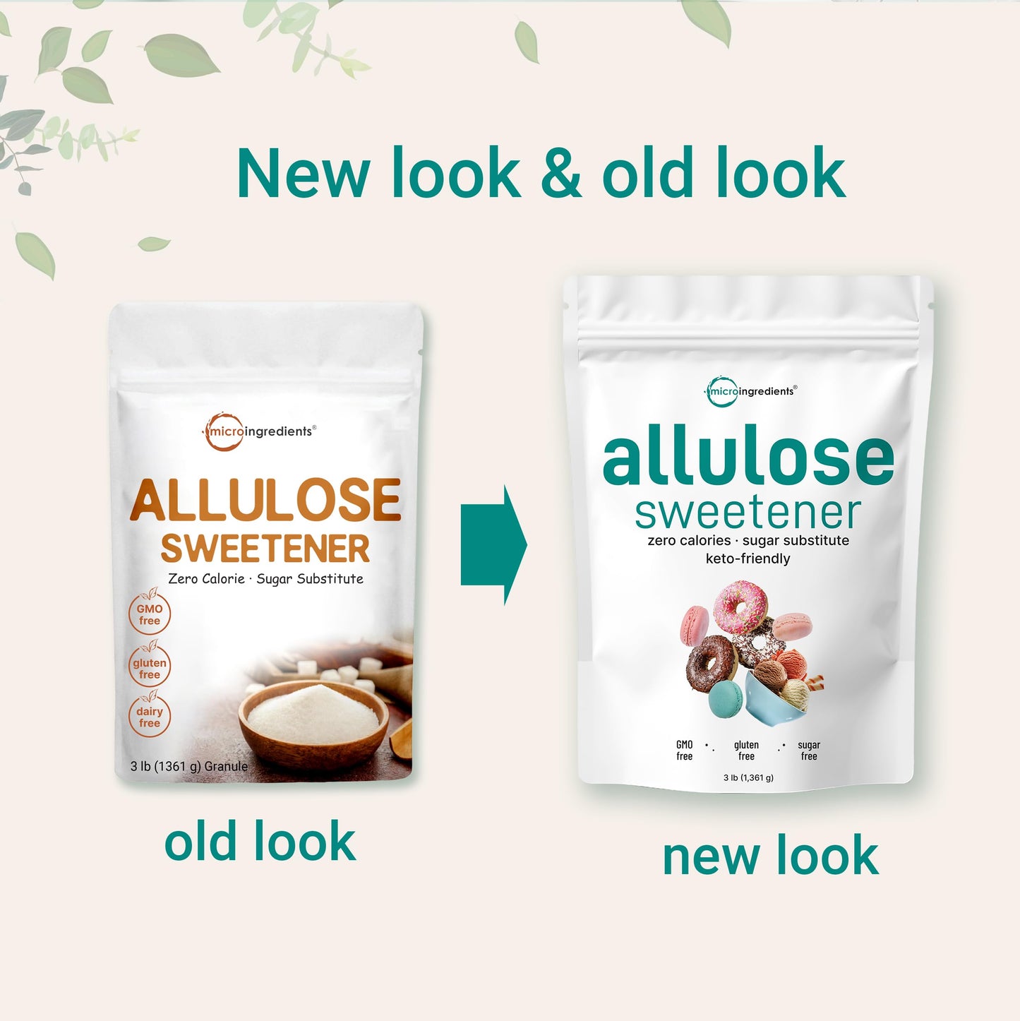 Allulose Sweetener, 3 Pounds (48 Ounces), Zero Calorie, Plant Based Sugar Alternative, No After Taste, Best For Coffee, Drinks,