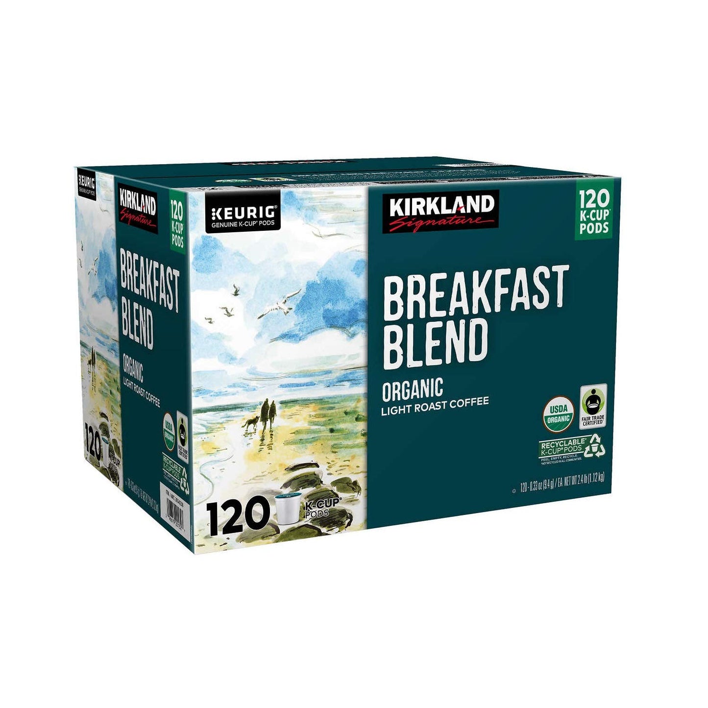 Kirkland Signature Breakfast Blend K-Cup, 120 Count