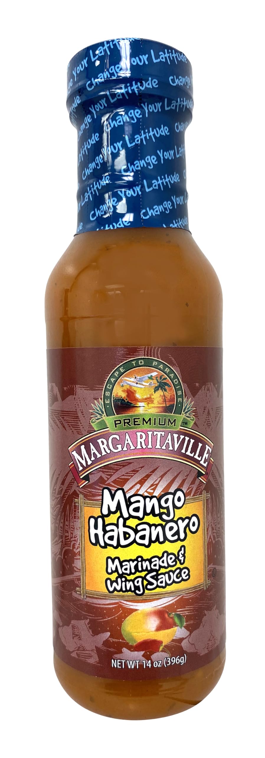 Margaritaville Mango Habanero Marinade & Wing Sauce, 14 Ounce (Pack of 6)