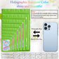 100 Pieces Smell Proof Mylar Bags, Holographic Packaging Bags, Resealable Odor Foil Pouch Ziplock Bags With Clear Window For Foo