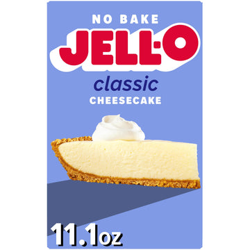 Jell-O No Bake Classic Cheesecake Dessert Kit with Filling Mix & Crust Mix (6 ct Pack, 11.1 oz Boxes)