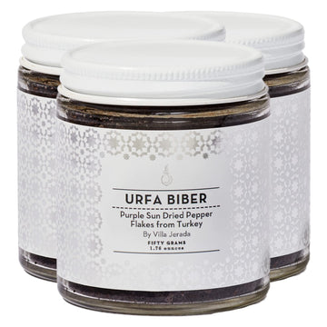 VILLA JERADA Premium Urfa Biber Pepper Flakes, Purple Sun Dried, 1.76oz (Pack of 3)