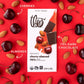 Theo Chocolate Cherry Almond Organic Dark Chocolate Bar, 70% Cacao, 12 Pack | Vegan, Fair Trade