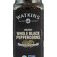Watkins Gourmet Organic Whole Black Peppercorns, Non-GMO, Kosher, 2.6 oz Bottle
