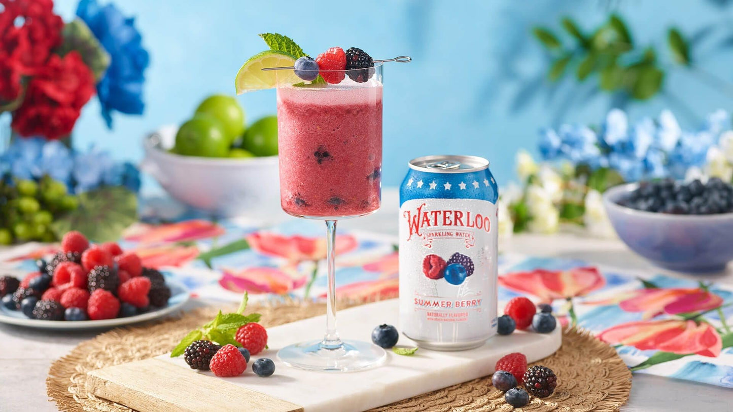 fitluv Waterloo Sparkling Fruit Flavored Water Variety Pack, Zero Calorie, 12 Fl Oz (Pack of 24)