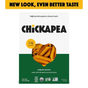 Chickapea Organic Chickpea Pasta - Penne - 8 oz (Pack of 6)