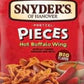 Snyder'S Hot Buffalo Wing Pretzels - 2.25 Ounce Bags, 10 Bag Set, Spicy Snack