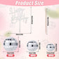 PEUTIER 31pcs Disco Ball Cupcake Toppers, Silver, Foam, Includes Acrylic Happy Birthday Sign, Various Sizes