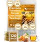 tsoneoo Premium Turmeric Ginger Cinnamon Tea Bags - 100% Natural, Vegan, No Sugar, No Caffeine, 120 Bags