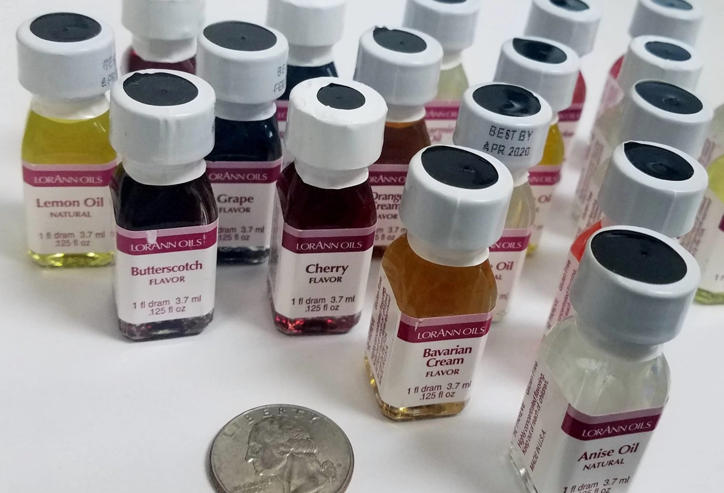 Lorann Ss Pack #4 Of 12 Fruity Flavors In 1 Dram Bottles (.0125 Fl Oz - 3.7Ml)