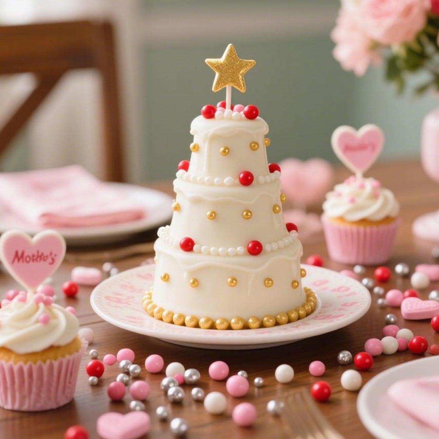 Sugarzy Gold Pearl Sprinkles, Edible Sugar Cake Decorations, 130g/4.58oz