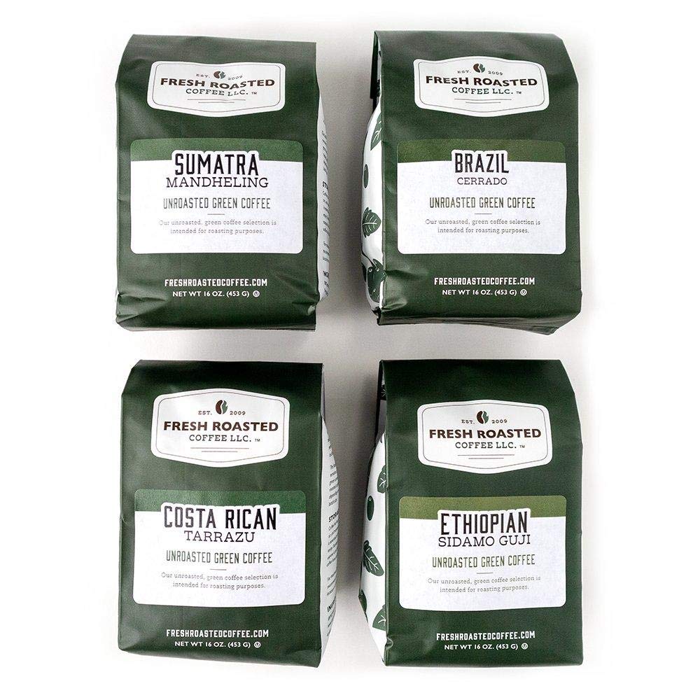 Fresh Roasted Coffee, Unroasted Adventurer Home Roasting Starter Kit, Kosher