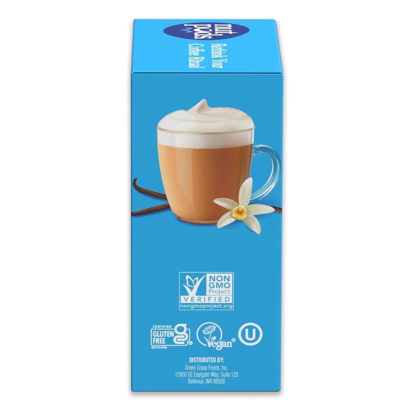 nutpods Vanilla Non Dairy Coffee Creamer, Sweetened with Organic Cane Sugar, Made from Almonds and Coconuts, Gluten Free, Non-GM