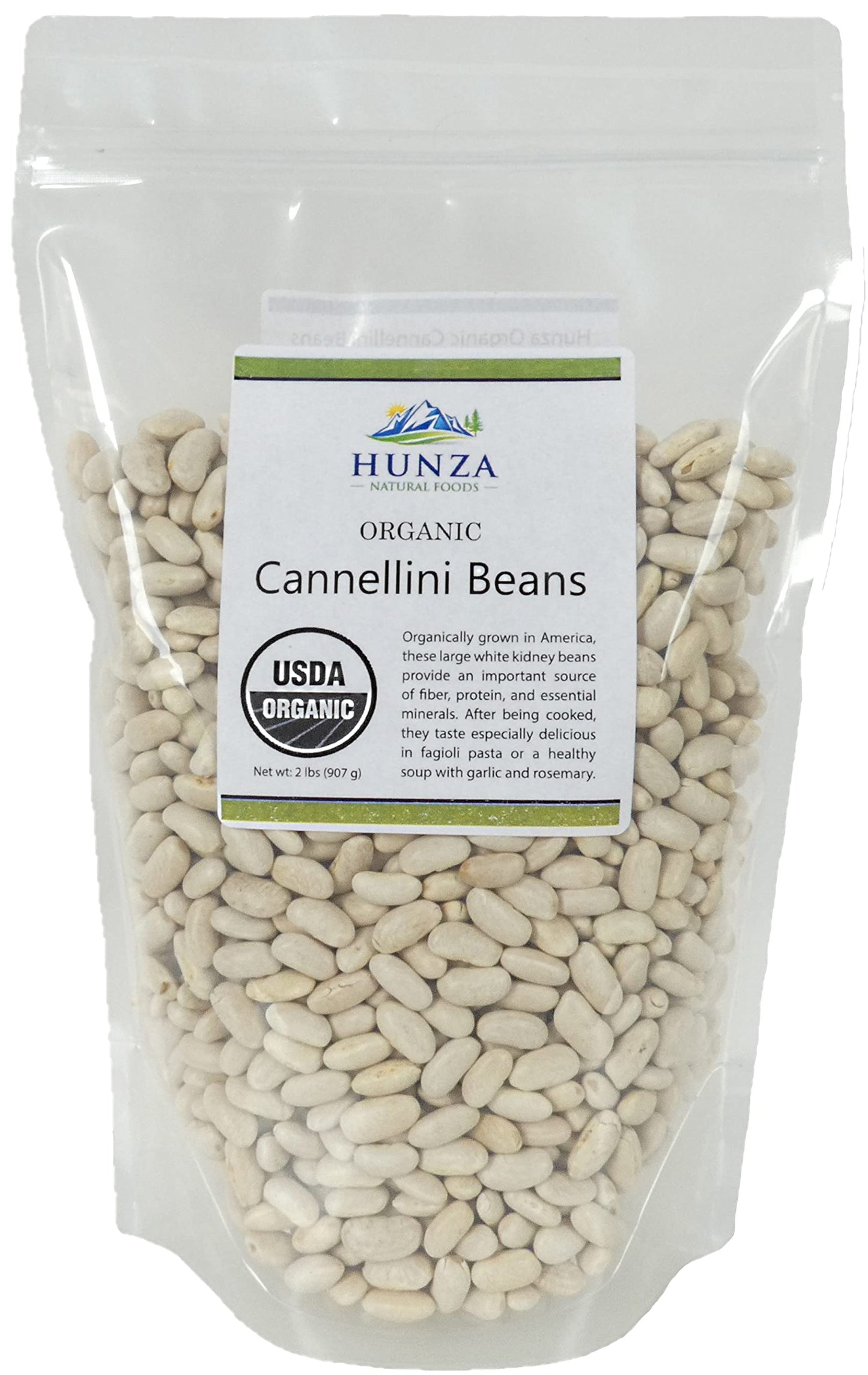 Organic Cannellini Beans - 2Lbs (Hunza)