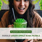 Fanale Green Apple Popping Boba Pearls, Vegan, Non GMO, Gluten Free, Fat Free, Perfect for Bubble Tea, Smoothies, Ice Cream, Des