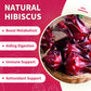 Tempoak Hibiscus Flowers Tea Bags - 60 Bags, Pure & Natural, Herbal, Caffeine-Free, Non-GMO, No Additives, No Sugar, Gluten-Free