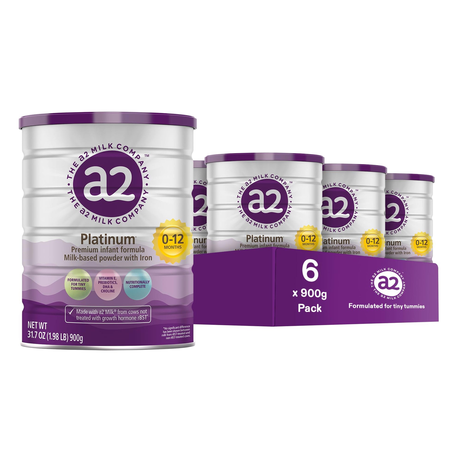 A2 Platinum Premium Infant Formula For Babies Ages 0-12 Months, Milk-Based Powder With Iron. Nutritionally Complete, Made With P