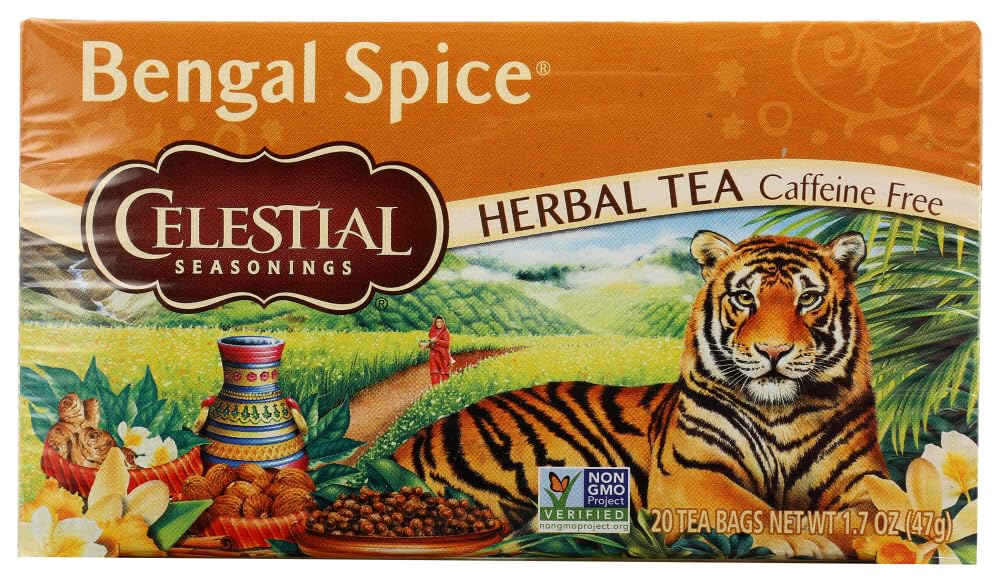 Celestial Seasonings Bengal Spice Herb Tea Bags, 20 Ct, 2 Pk