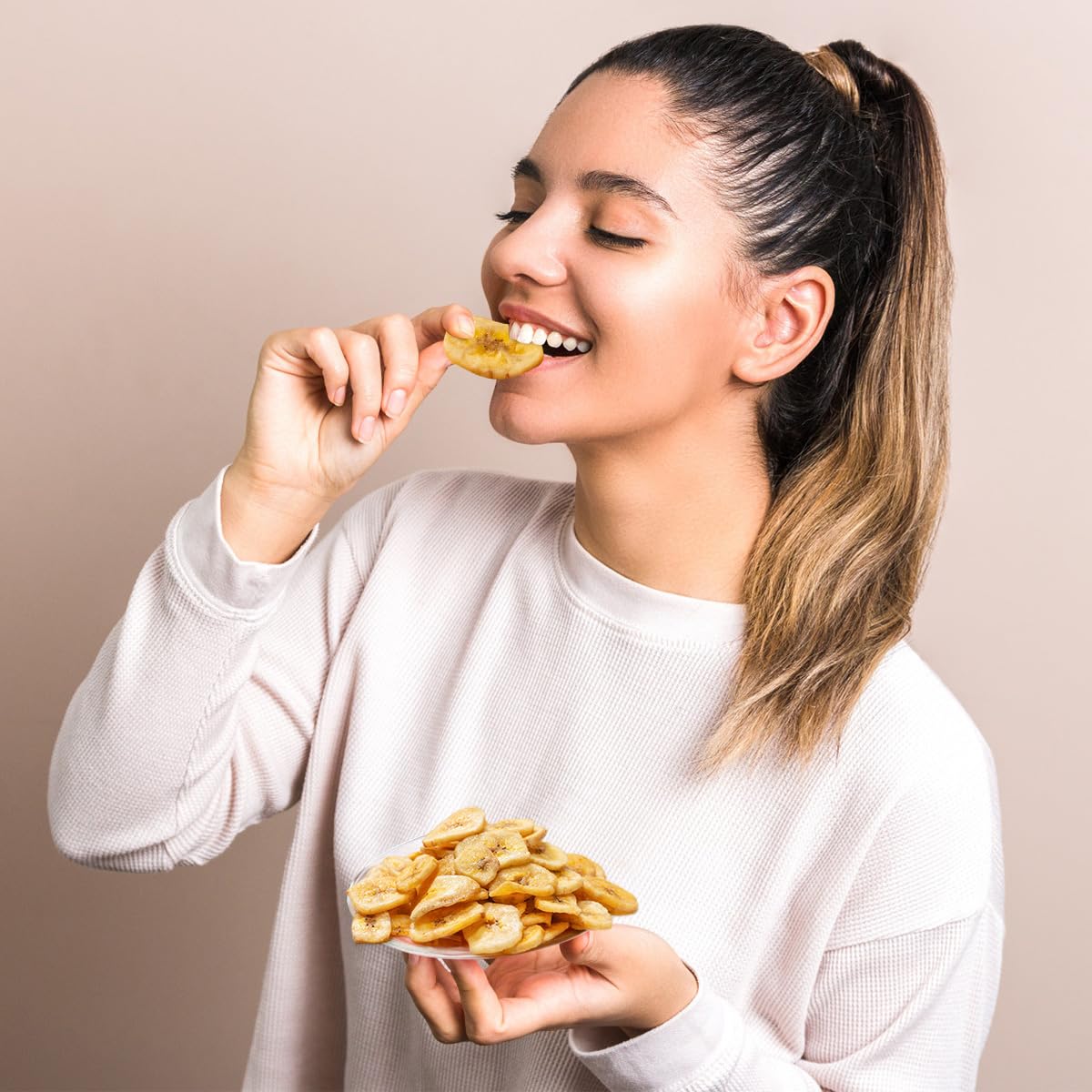 Sweetened Banana Chips, Banana Chips Healthy Snack Option, Perfect Banana Chips Sweetened For Eating, Elevate Your Healthy Lifes