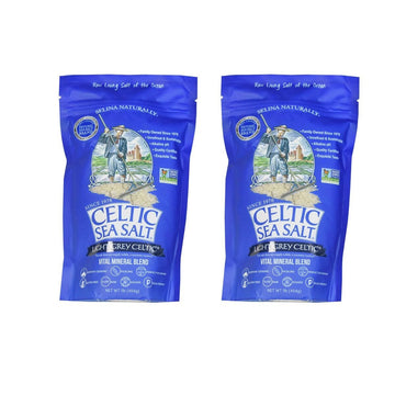 Light Grey Celtic Sea Salt Resealable Bags  Additive-Free, Delicious Sea Salt, Perfect for Cooking, Baking and More - Gluten-Fre