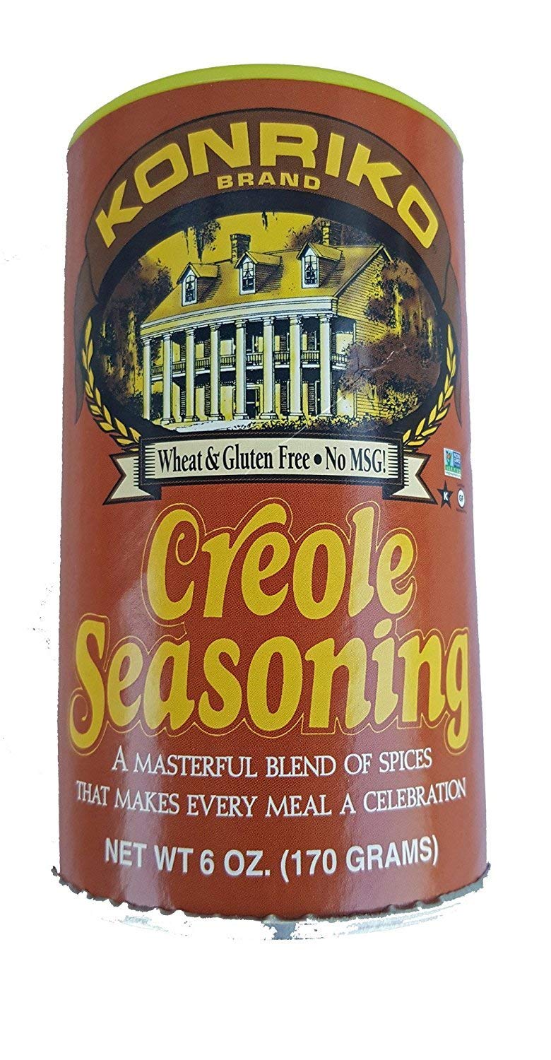 Konriko - Creole Seasoning 6 oz (Pack of 6) - Wheat Free - Gluten Free - No MSG