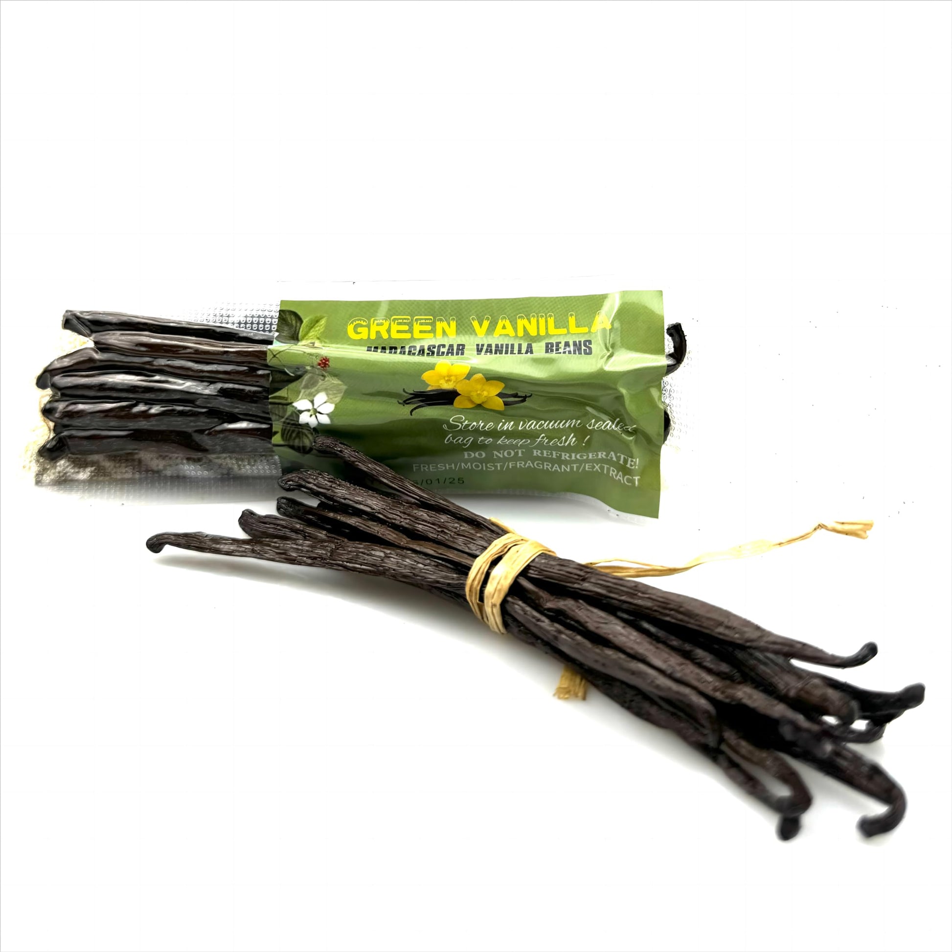 10 Madagascar Vanilla Beans-Whole Pods Grade A For Vanilla Extract And Homemade Baking 4''-6''(Pack Of 1)