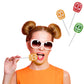 Halloween Multicolor Skulls Tattoo Lollipop Suckers Candy  Great for Halloween Goody Bag Fillers  Individually Wrapped  6 gram Pop (Half-Pound)