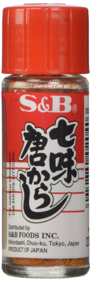 S&B Shichimi Seven Spice Chili Pepper, 0.52 Ounce (Pack Of 10)