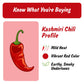 Spice Profile USDA Organic Low Heat Kashmiri Chili Powder  4 oz  Lab Tested for Heavy Metals  Milder than Deggi Mirch Chilli  Chile rojo de Cachemira en polvo