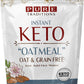 Keto Oatmeal, Instant Hot Cereal, Unsweetened, Certified Paleo, Keto Certified, Gluten & Grain Free (14.1 oz) (1 Pack)