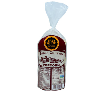 Amish Country Popcorn | 1 Lb Bag | Baby White Popcorn Kernels | Old Fashioned, Non-Gmo And Gluten Free (Baby White - 1 Lb Bag)