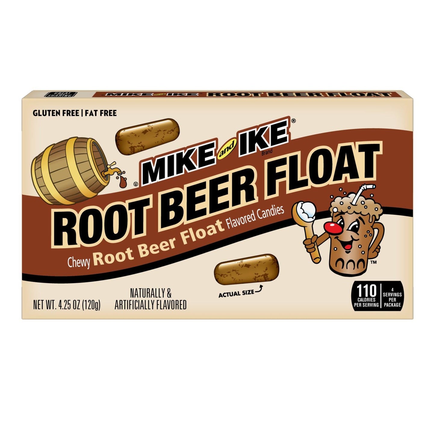 LYZAS SWEETS &   Mike & Ike Gift Packs - 3 Theater Boxes, 4.25 oz, Limited Edition Root malt-inspired Float