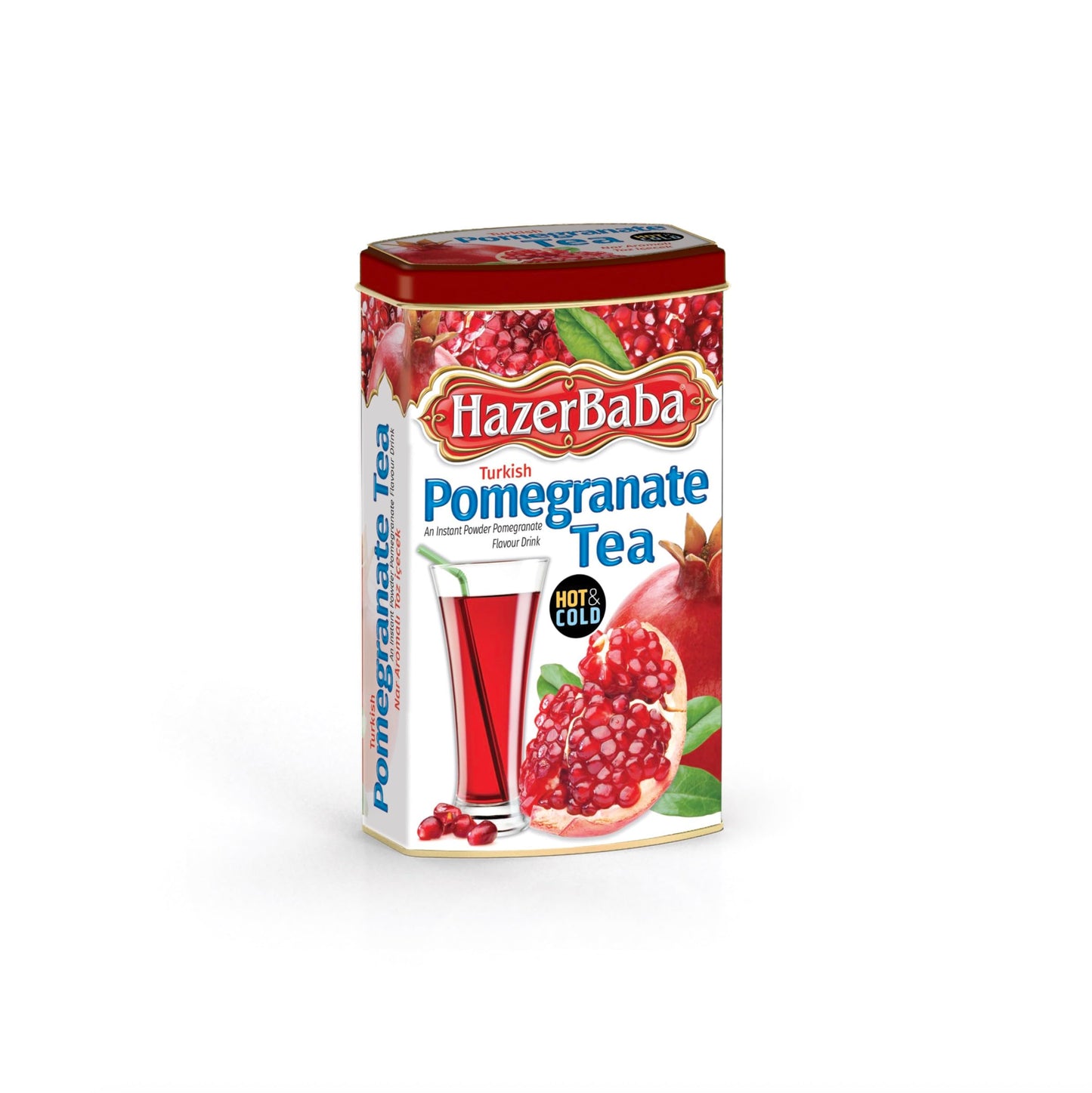 HazerBaba Turkish Pomegranate Tea, 8.8 Ounce, Pack of 1, Rich Flavor, Authentic Turkish Blend