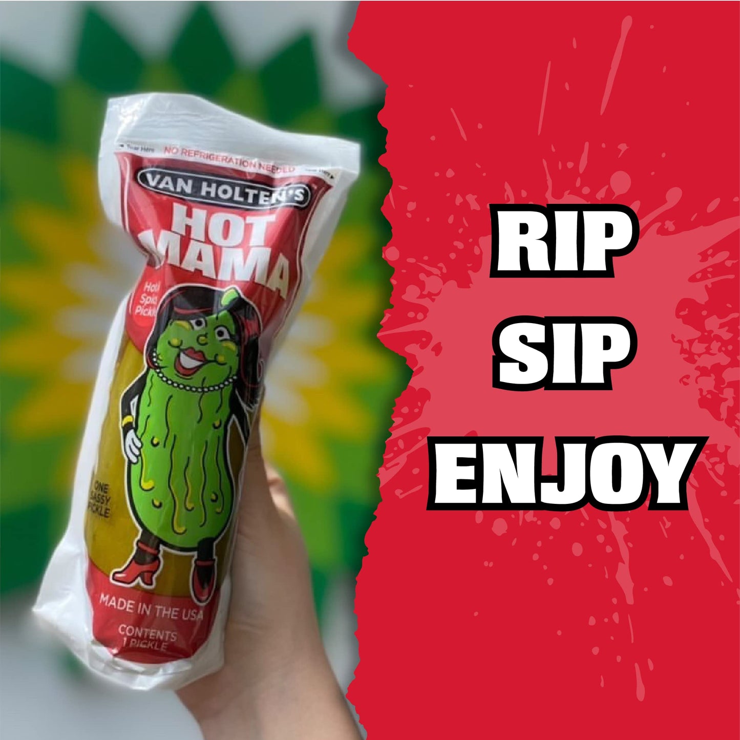 Van Holten'S Pickles - Hot Mama Pickle-In-A-Pouch - 12 Pack