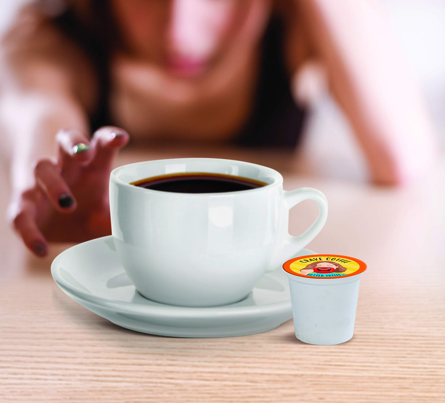 Crave Beverages Pods Compatible with 2.0 K-Cup malt-inspired, Butter Toffee, 40 Count