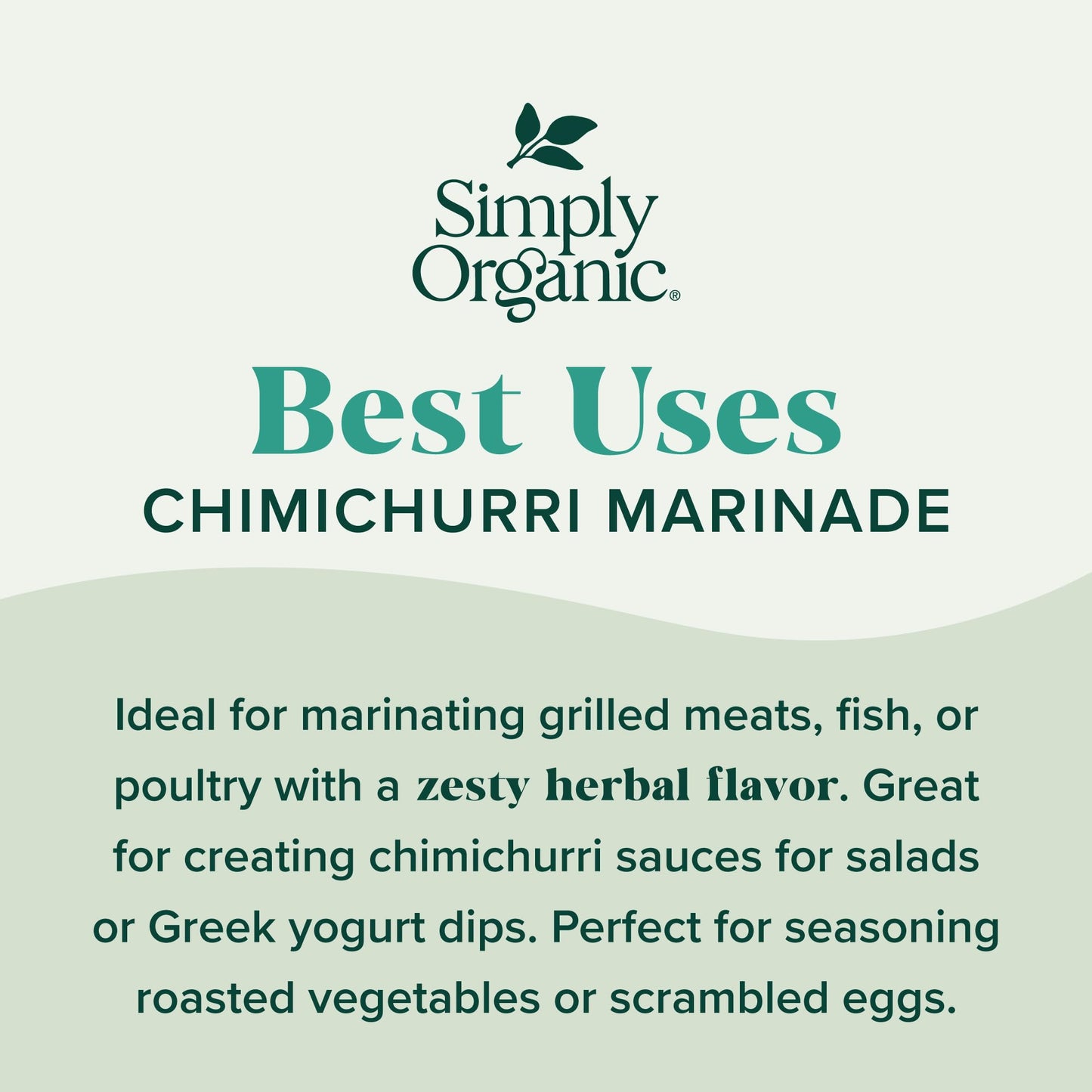 Simply Organic Chimichurri Marinade Mix, Vegan Friendly, Kosher, USDA Certified Organic, Gluten Free & Non-GMO, 0.71 Ounce (Pack
